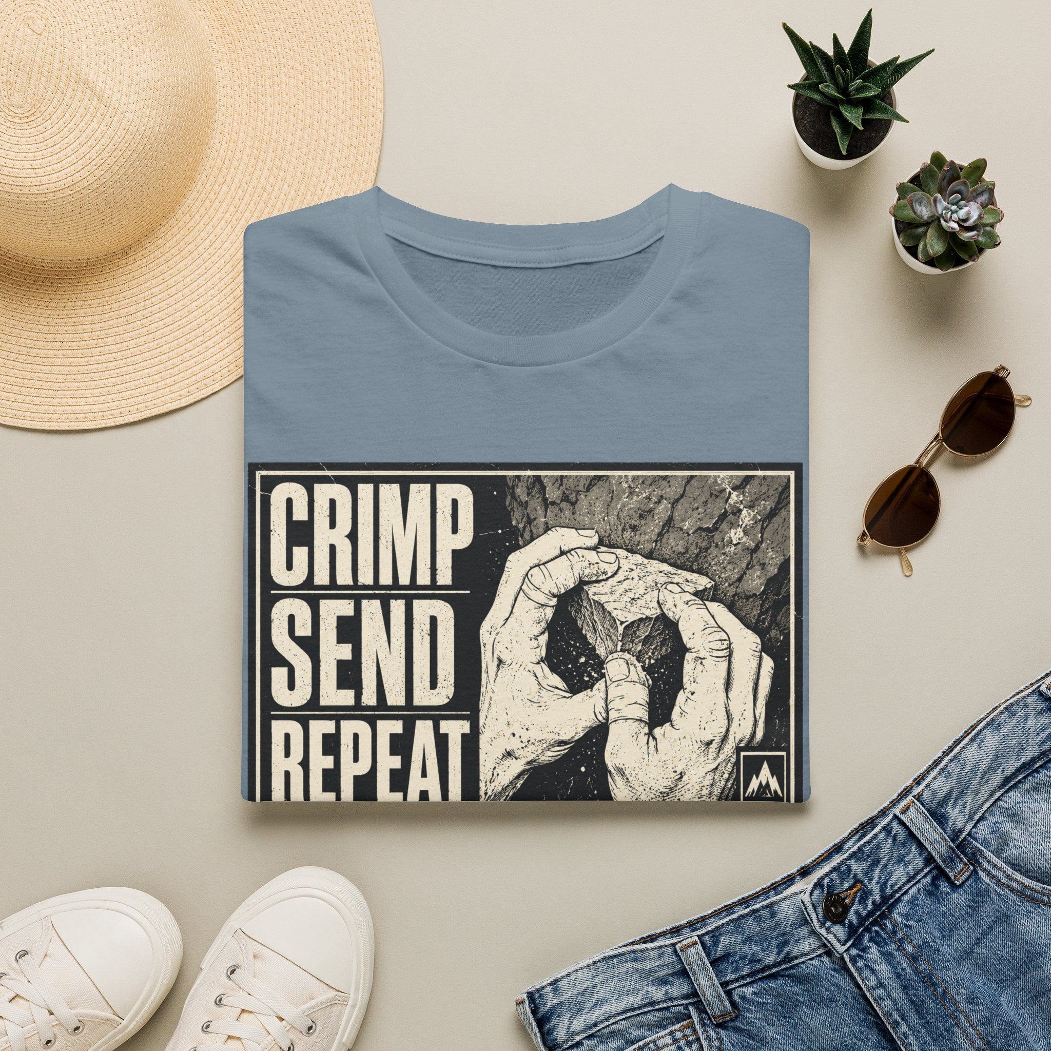 Crimp Send Repeat Climbing T-Shirt
