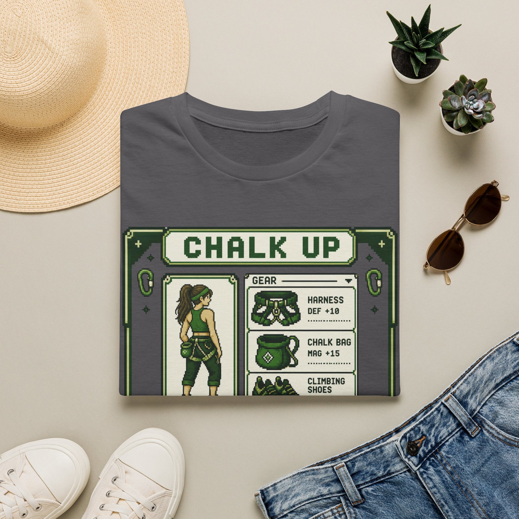 Chalk Up Press Start Long Hair Climber T-Shirt