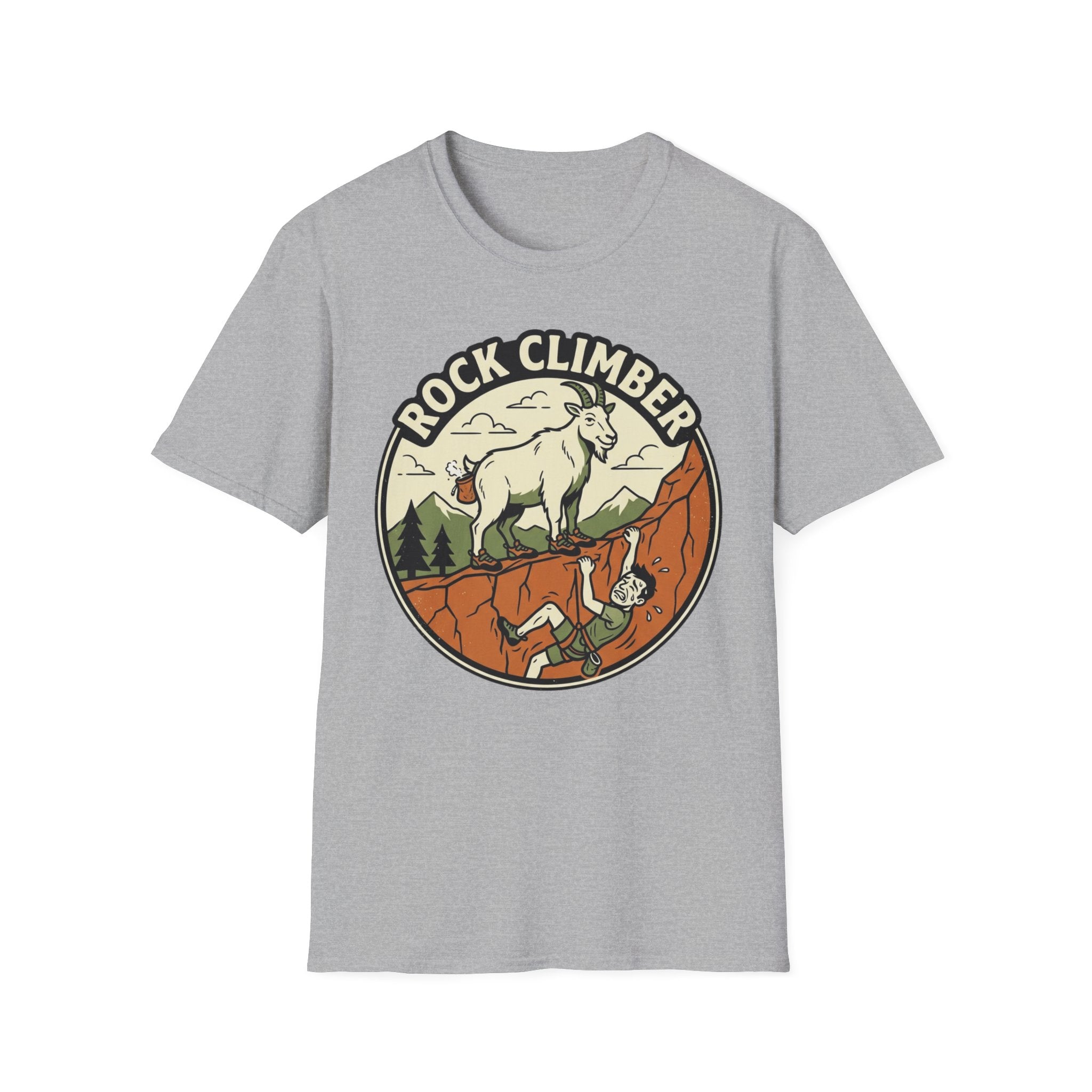 Rock Climber Mountain Goat T-Shirt