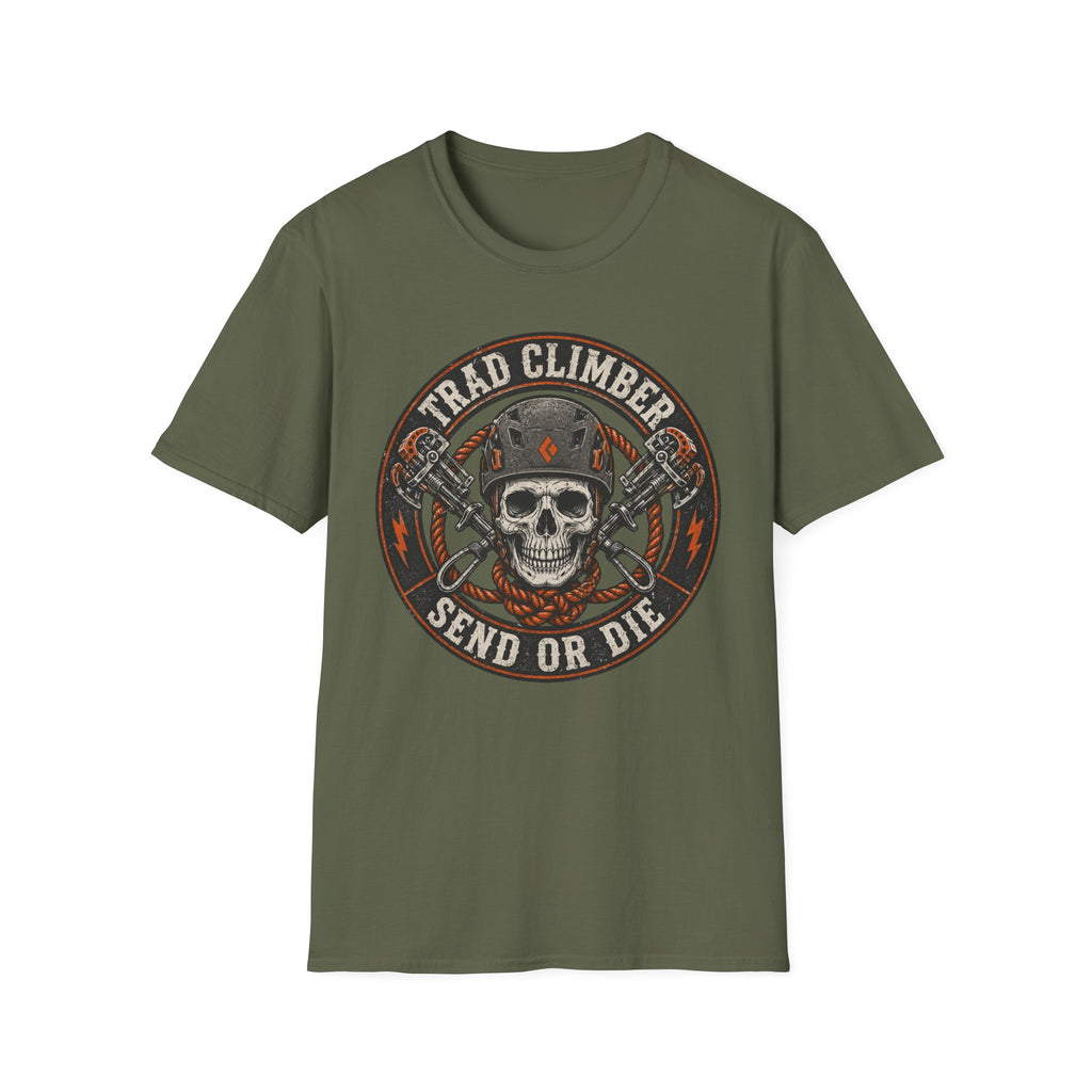 Trad Climber Send or Die Climbing T-Shirt