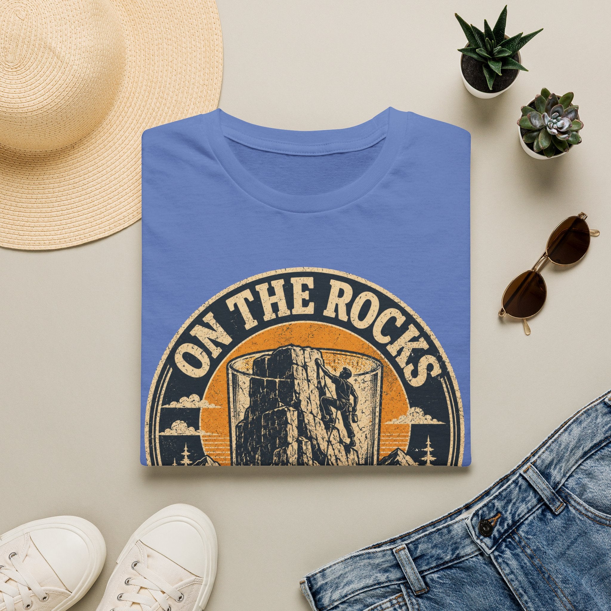 On The Rocks Badge Climbing T-Shirt