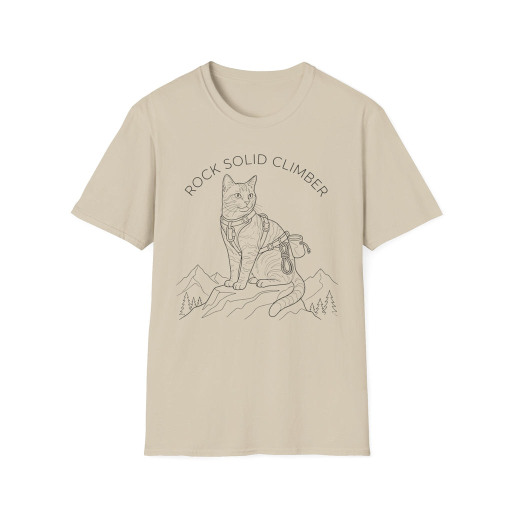 Rock Solid Climber Cat T-Shirt