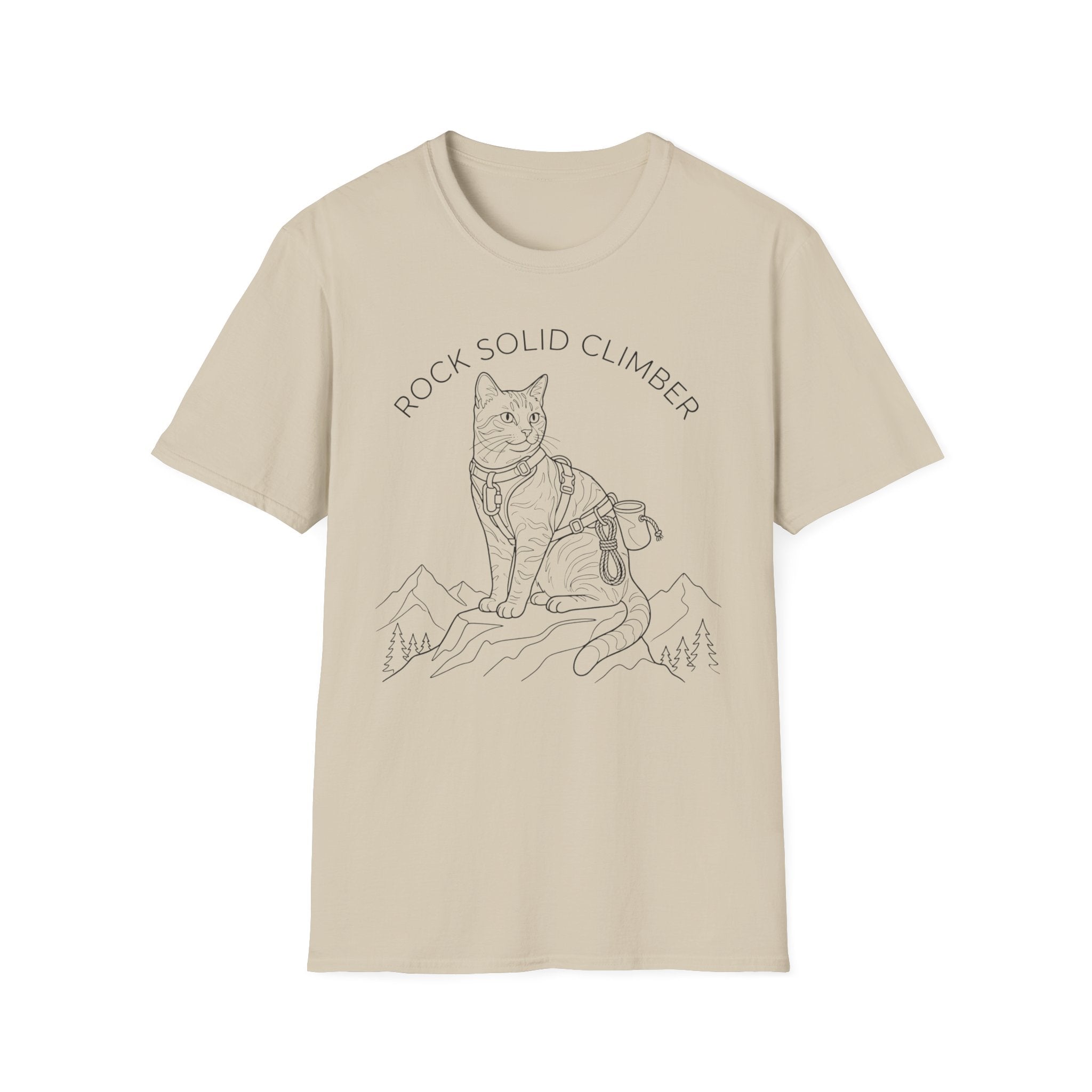 Rock Solid Climber Cat T-Shirt