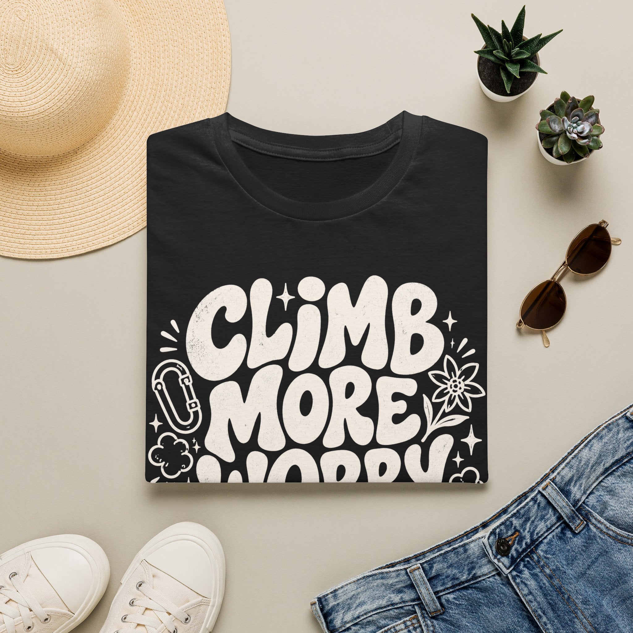 Climb More Worry Less T-Shirt