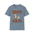 Technically Outdoorsy Mostly Just Hanging Out Goat Climbing T-Shirt