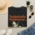 Technically Outdoorsy Mostly Just Hanging Out Goat Climbing T-Shirt