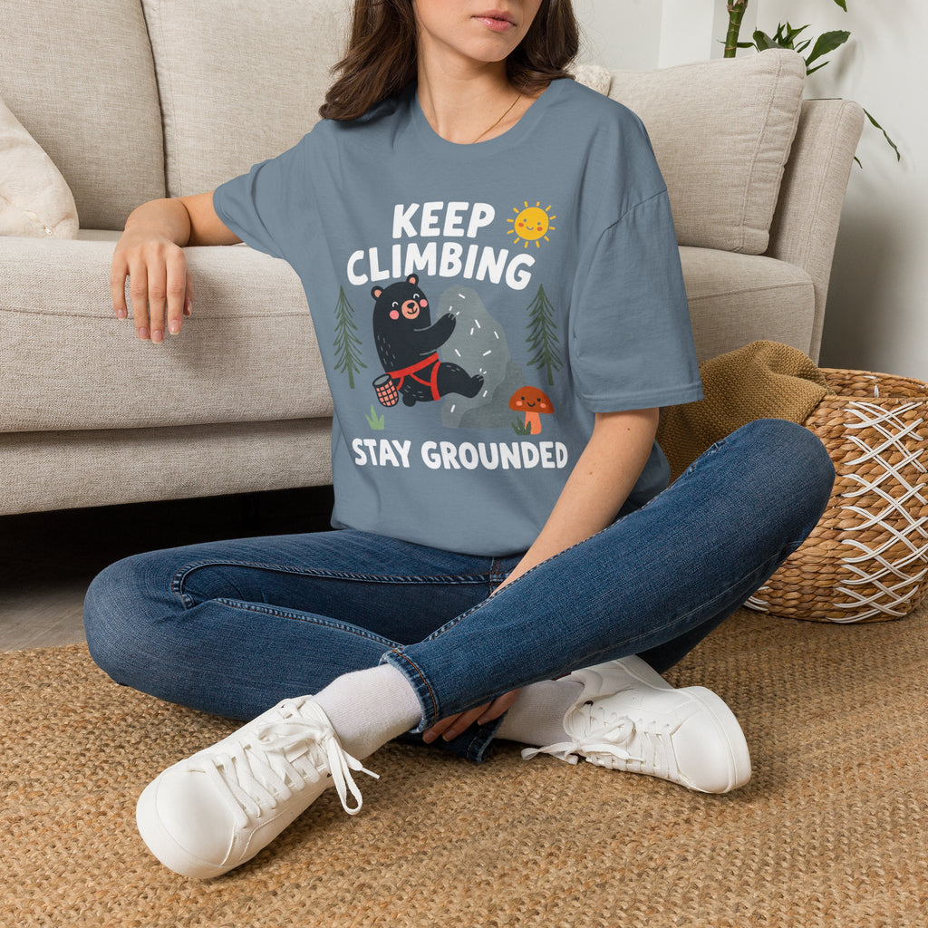 Keep Climbing Stay Grounded Bear T-Shirt