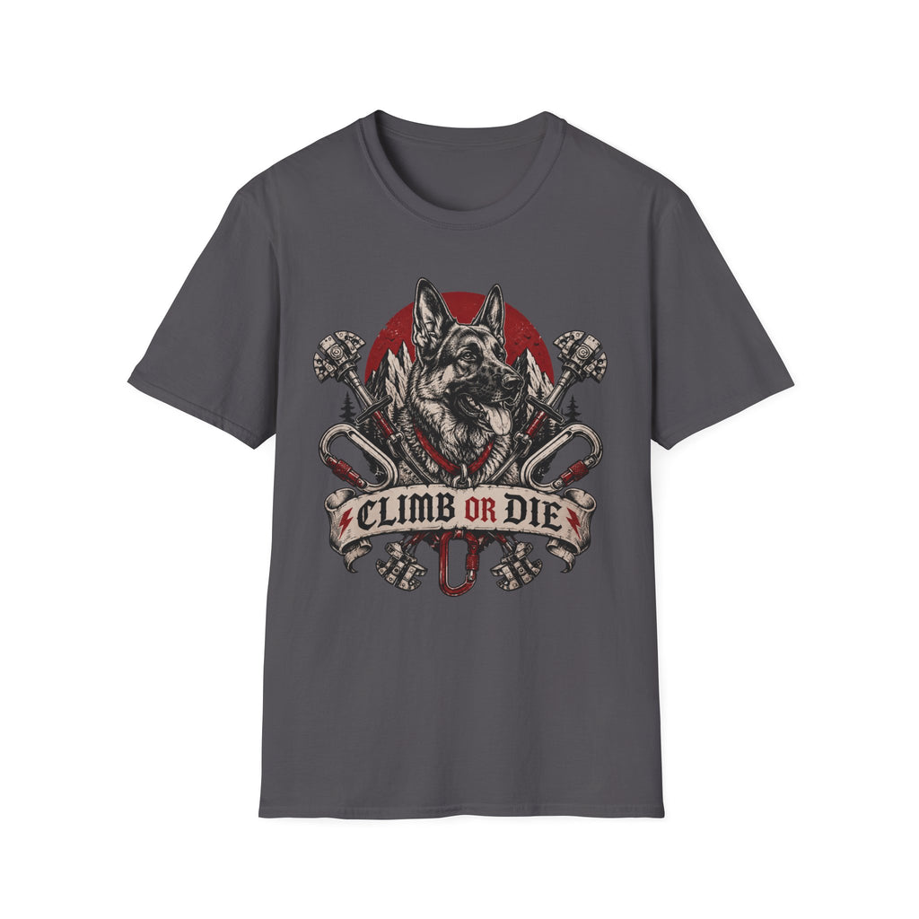 Climb or Die German Shepherd T-Shirt