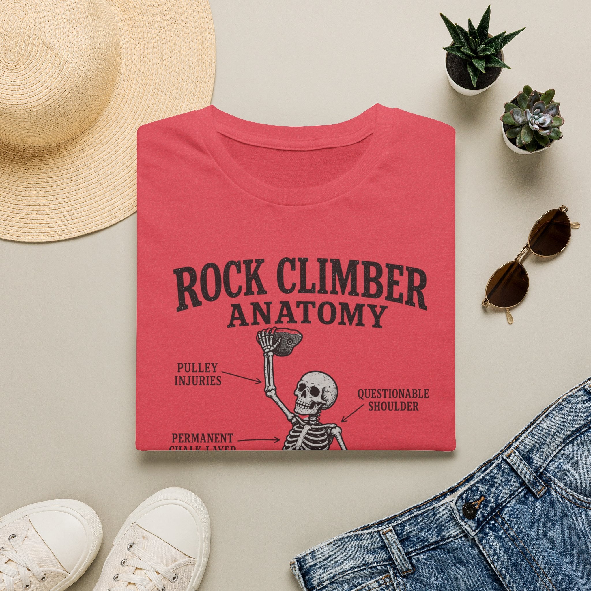 Rock Climber Anatomy T-Shirt