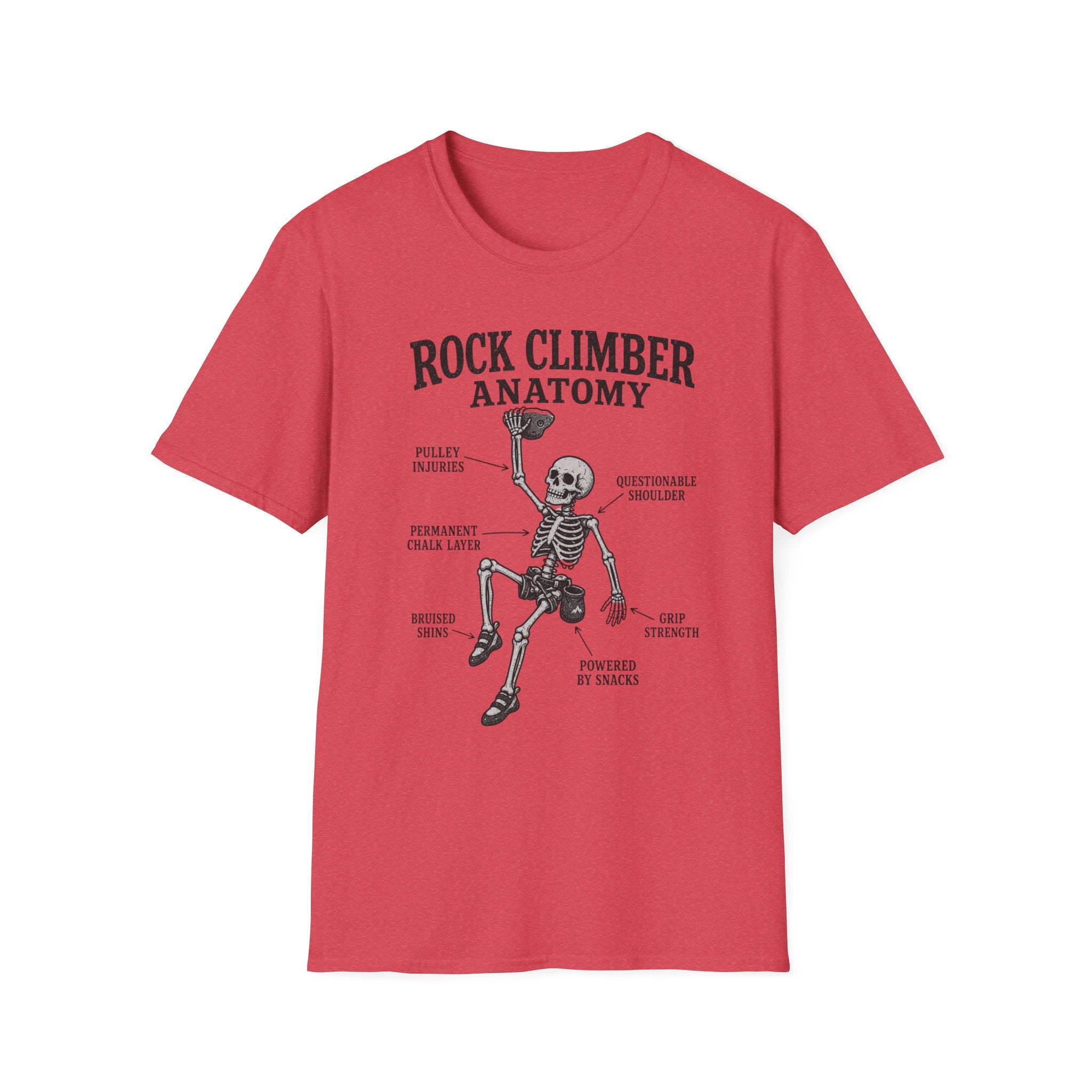 Rock Climber Anatomy T-Shirt