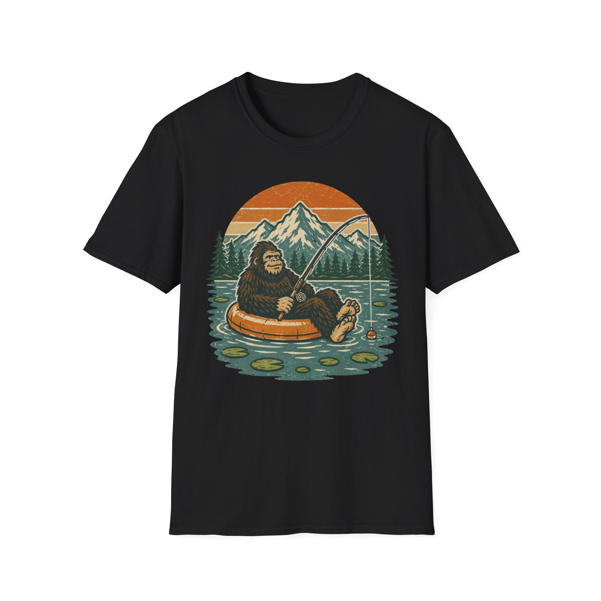 Bigfoot Fishing Outdoors T-Shirt
