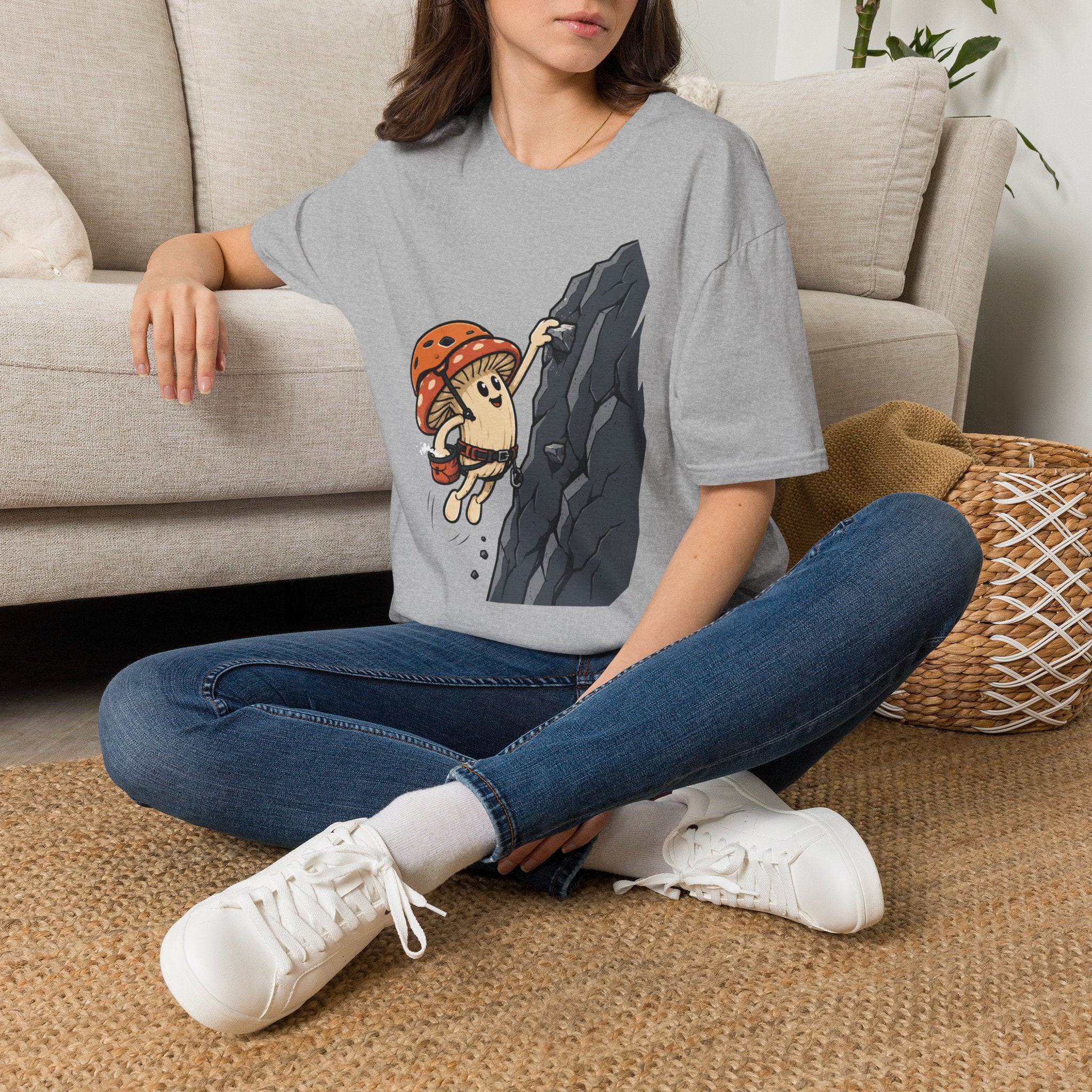 Happy Mushroom Climbing T-Shirt