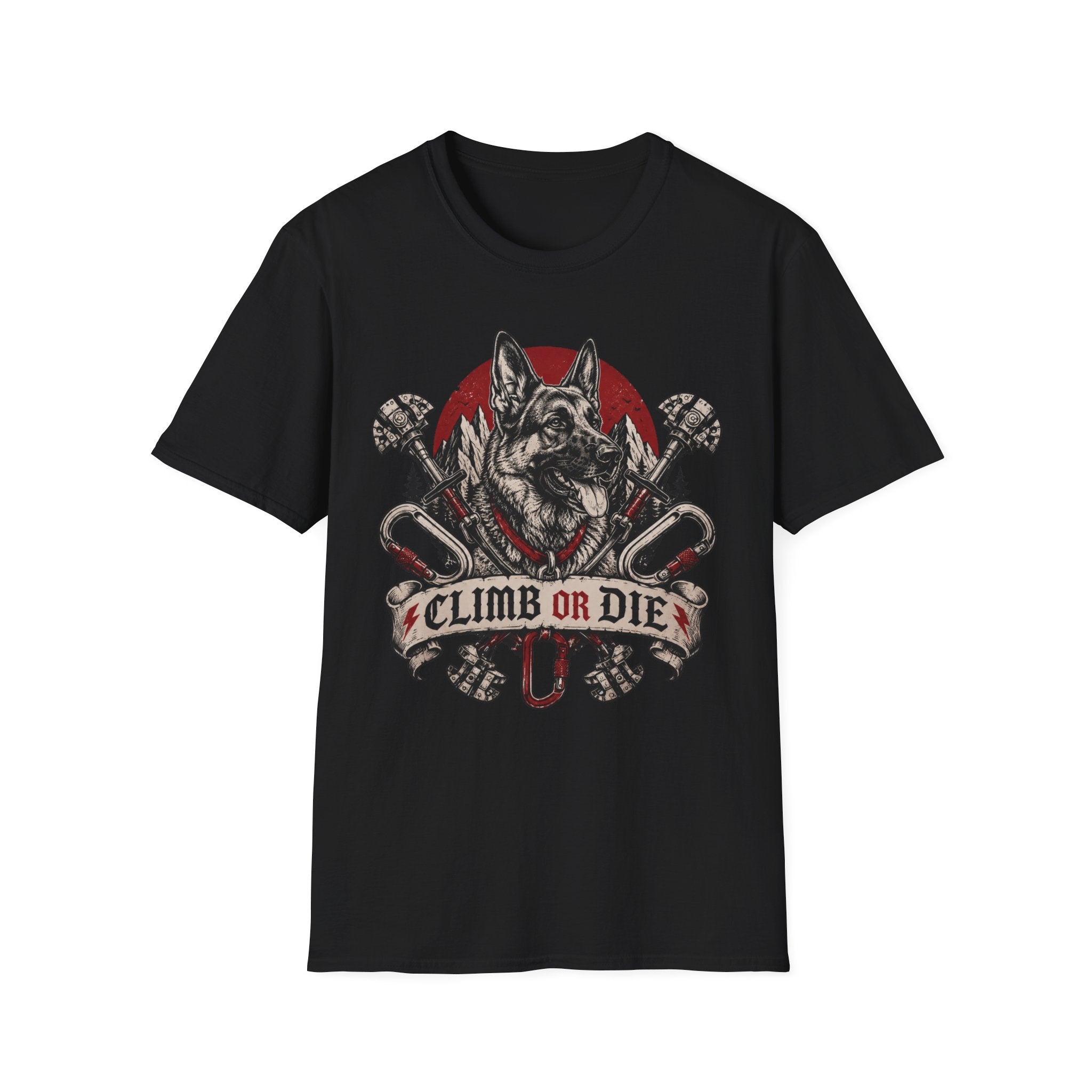 Climb or Die German Shepherd T-Shirt