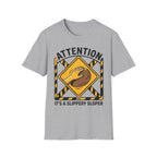 Attention It's a Slippery Sloper Climbing T-Shirt