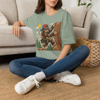 Bigfoot Cartoon Climbing T-Shirt