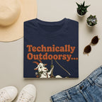 Technically Outdoorsy Mostly Just Hanging Out Goat Climbing T-Shirt