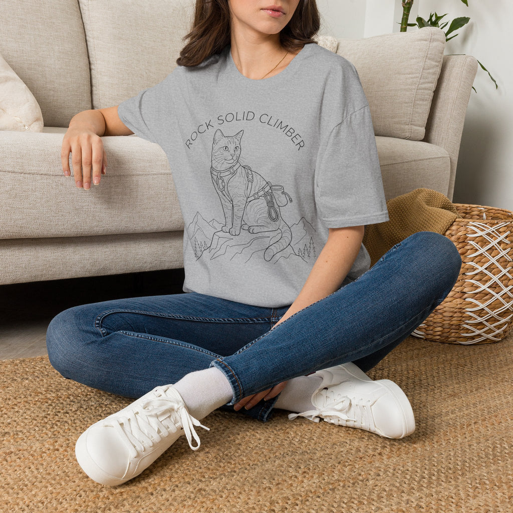 Rock Solid Climber Cat T-Shirt