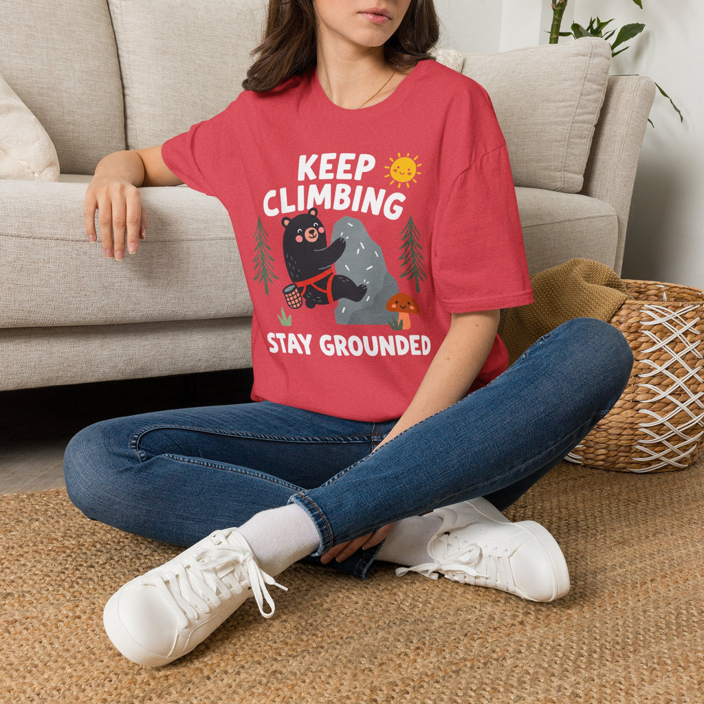Keep Climbing Stay Grounded Bear T-Shirt