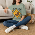 Attention It's a Slippery Sloper Climbing T-Shirt