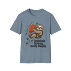 Technically Climbing Mostly Hanging Sloth Climbing T-Shirt