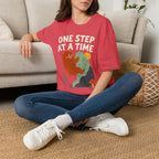 One Step at a Time Cute Bear Climbing T-Shirt
