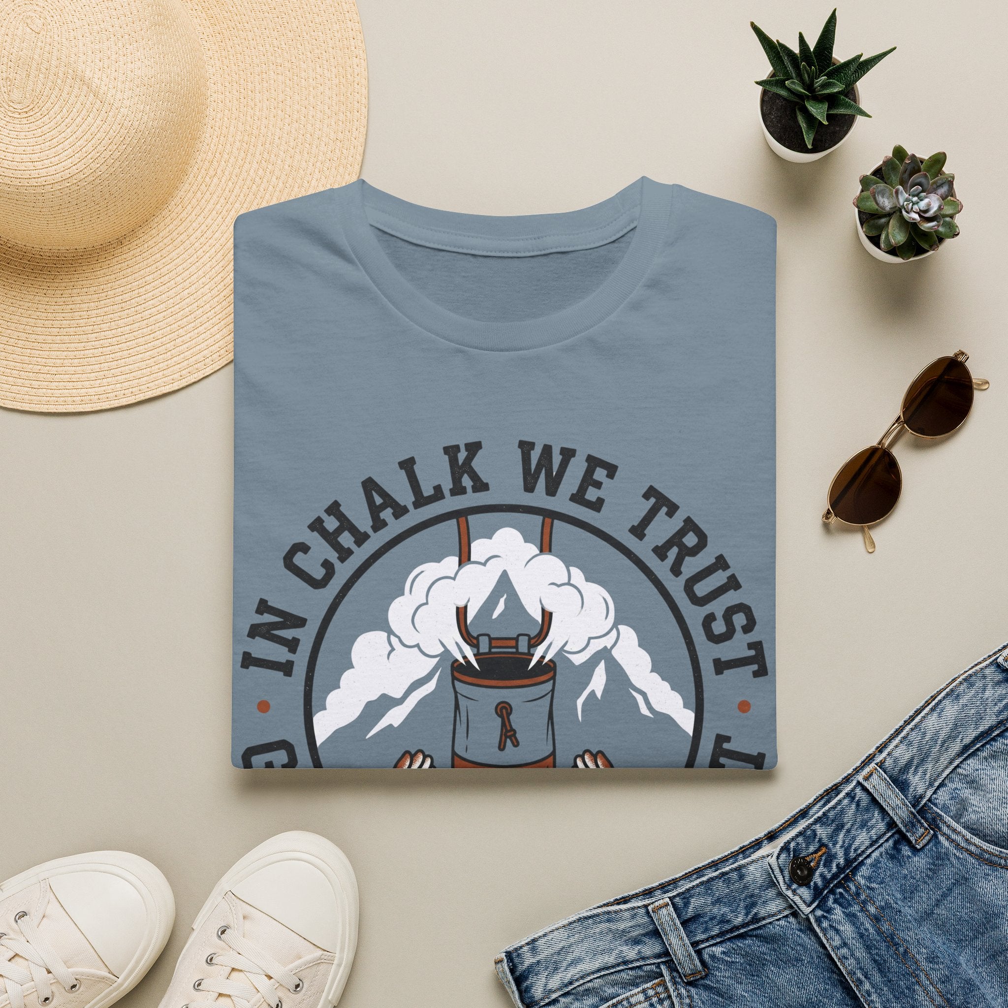 In Chalk We Trust Climbing T-Shirt