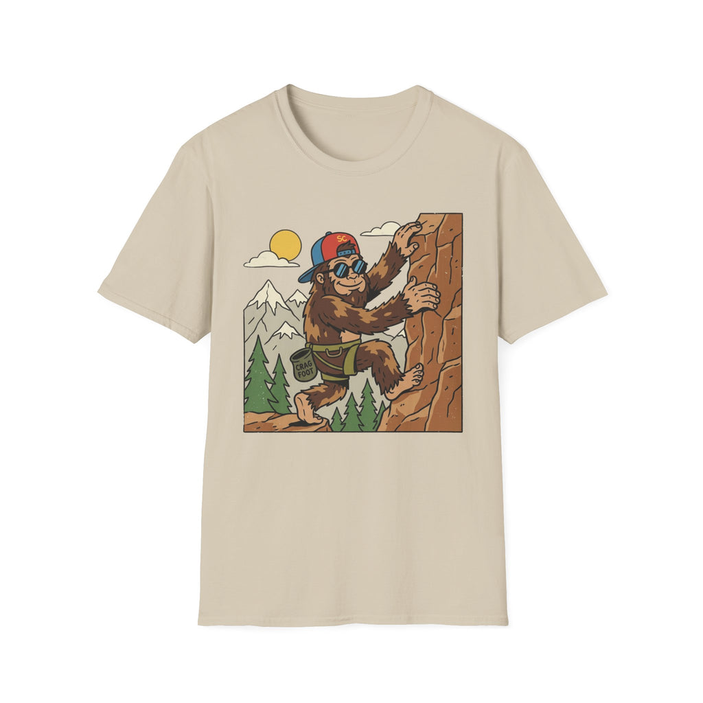 Bigfoot Cartoon Climbing T-Shirt