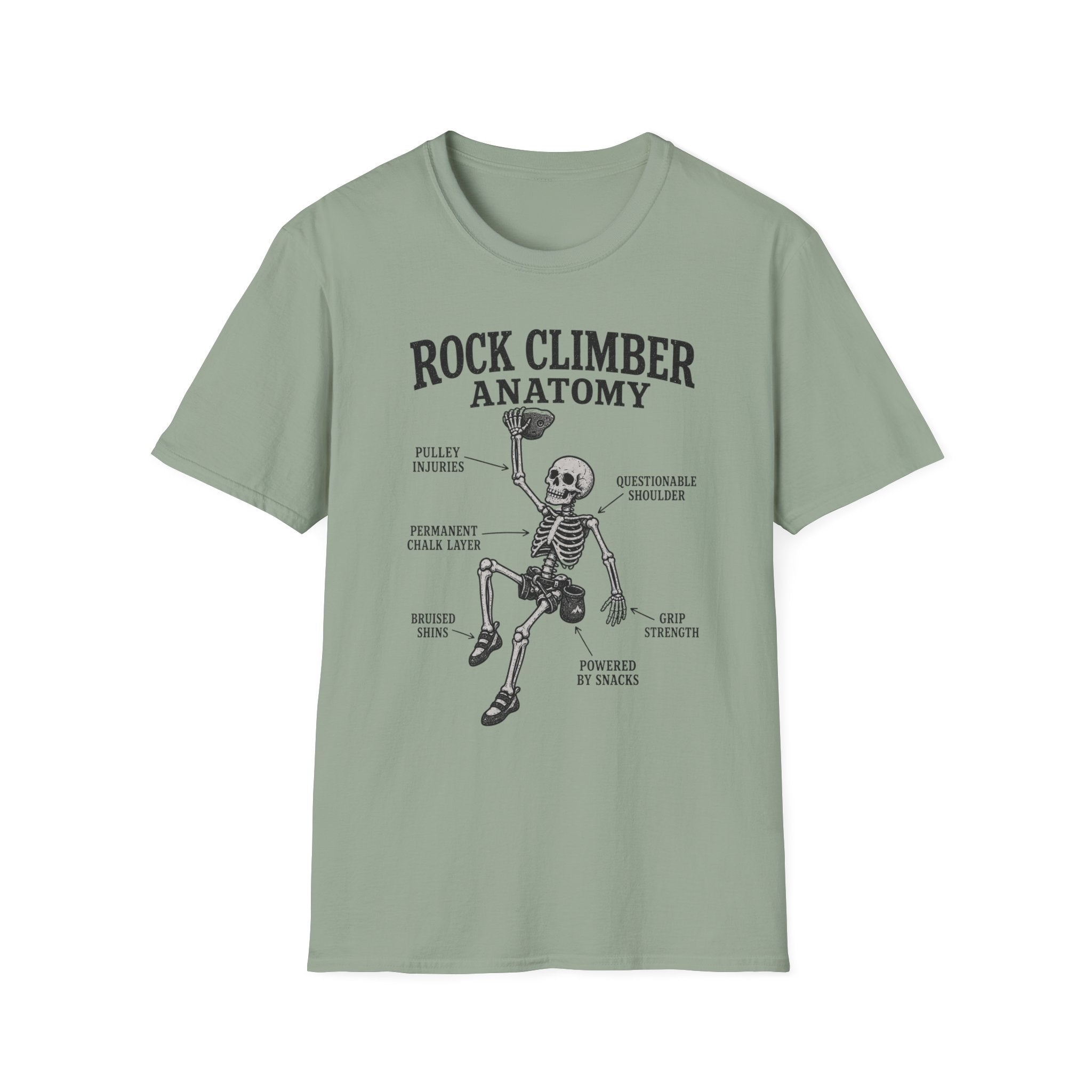 Rock Climber Anatomy T-Shirt