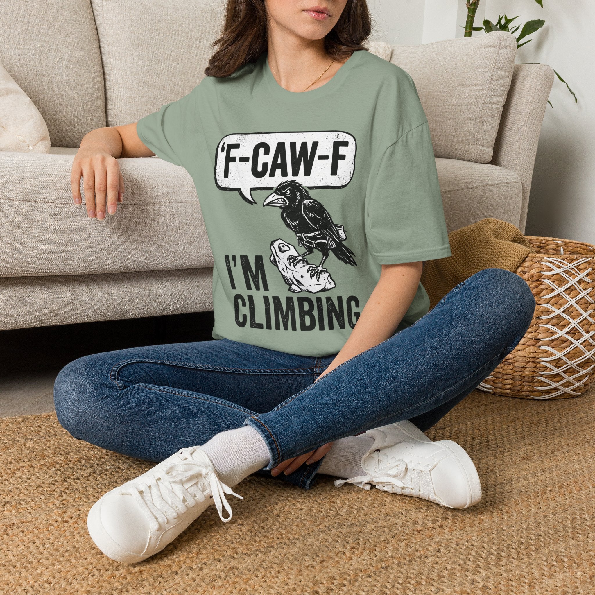F-CAW-F I'm Climbing Crow T-Shirt