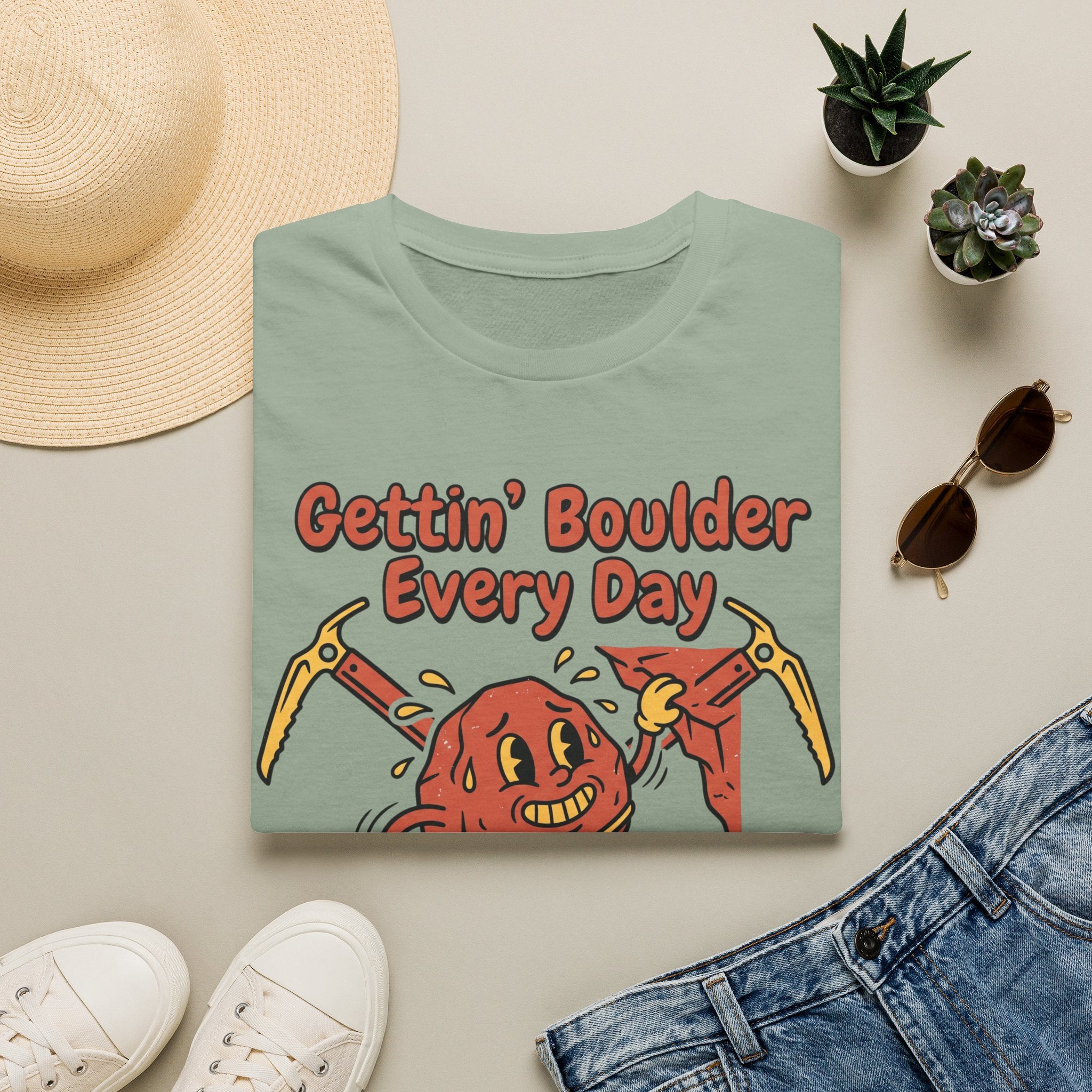 Gettin' Boulder Every Day Climbing T-Shirt