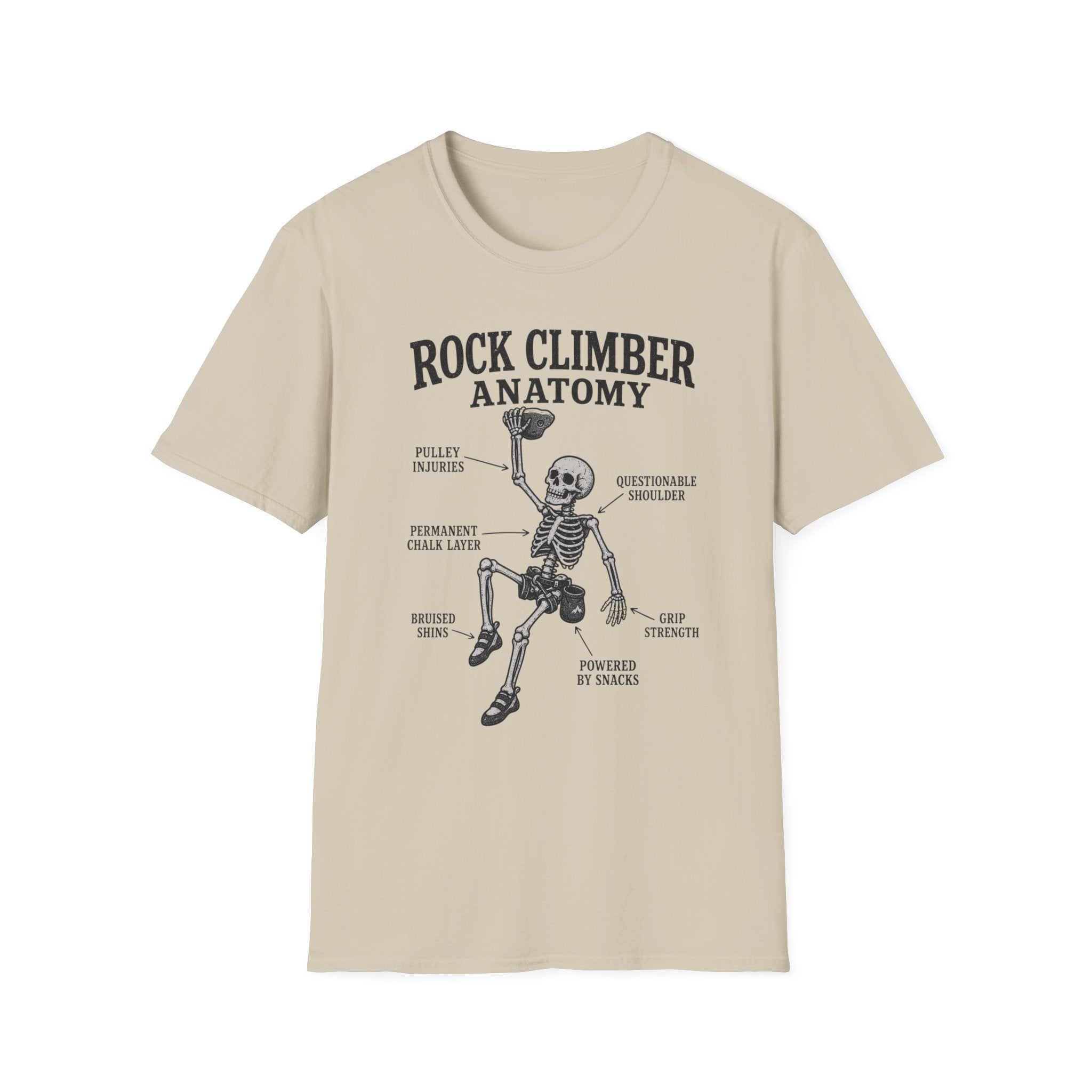 Rock Climber Anatomy T-Shirt