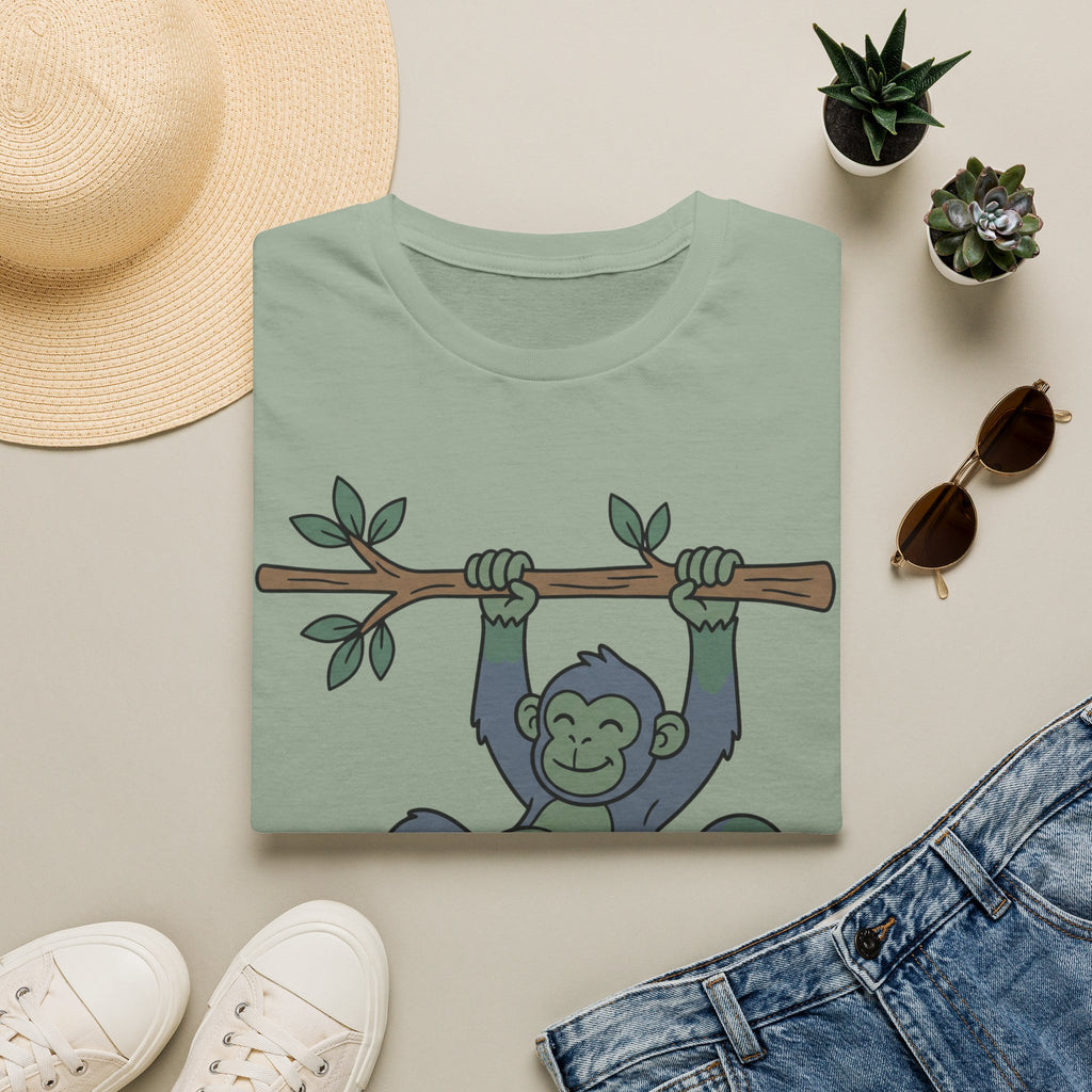 Cute Monkey Climbing T-Shirt
