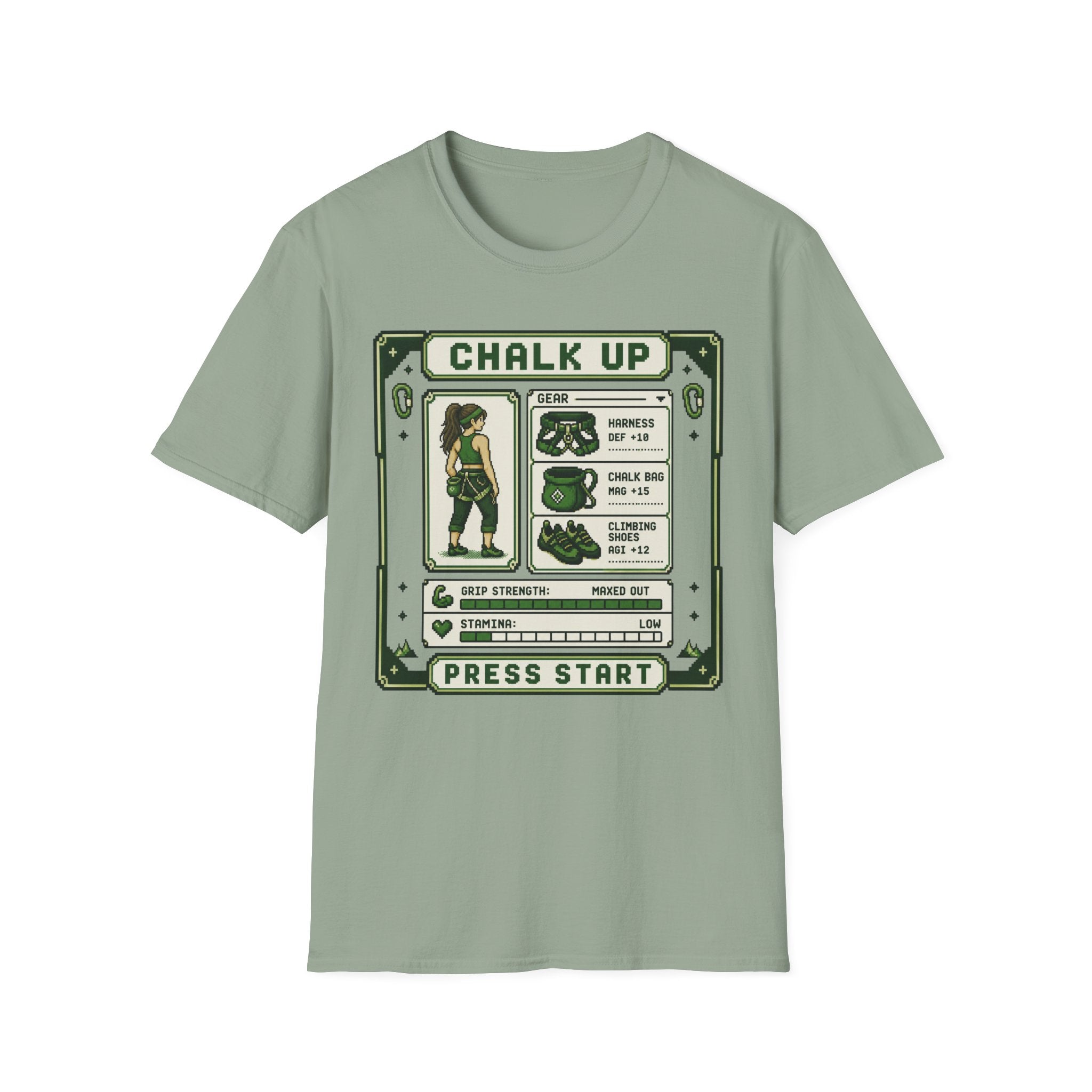 Chalk Up Press Start Long Hair Climber T-Shirt