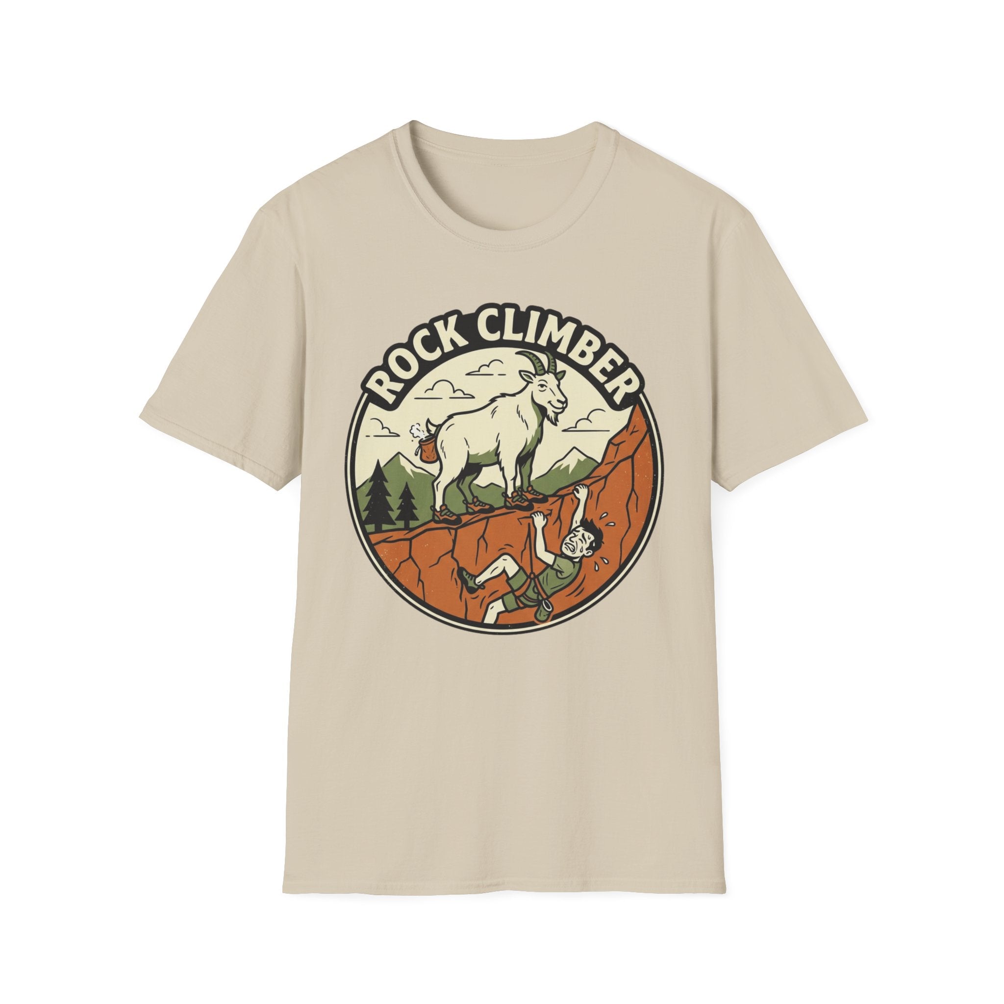 Rock Climber Mountain Goat T-Shirt