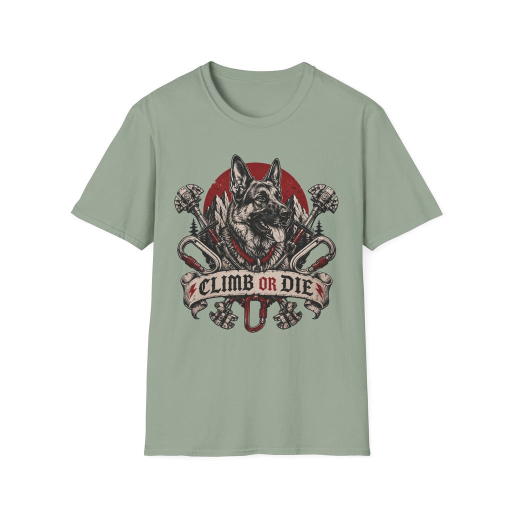 Climb or Die German Shepherd T-Shirt