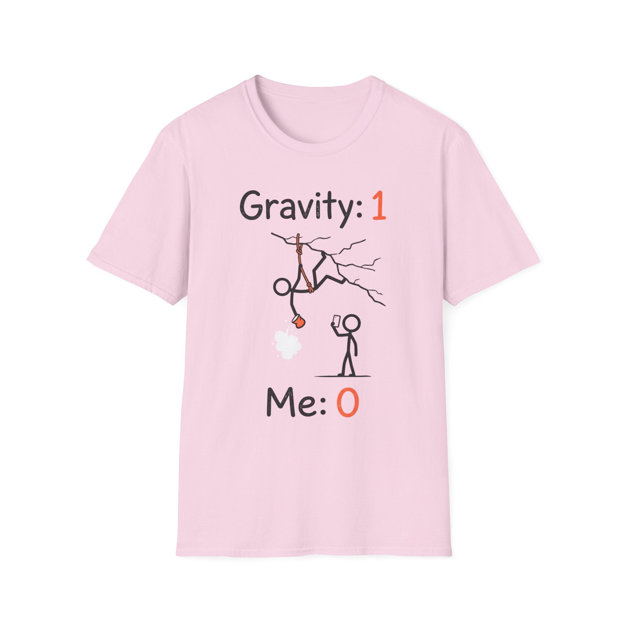 Gravity: 1 Me: 0 Climbing T-Shirt