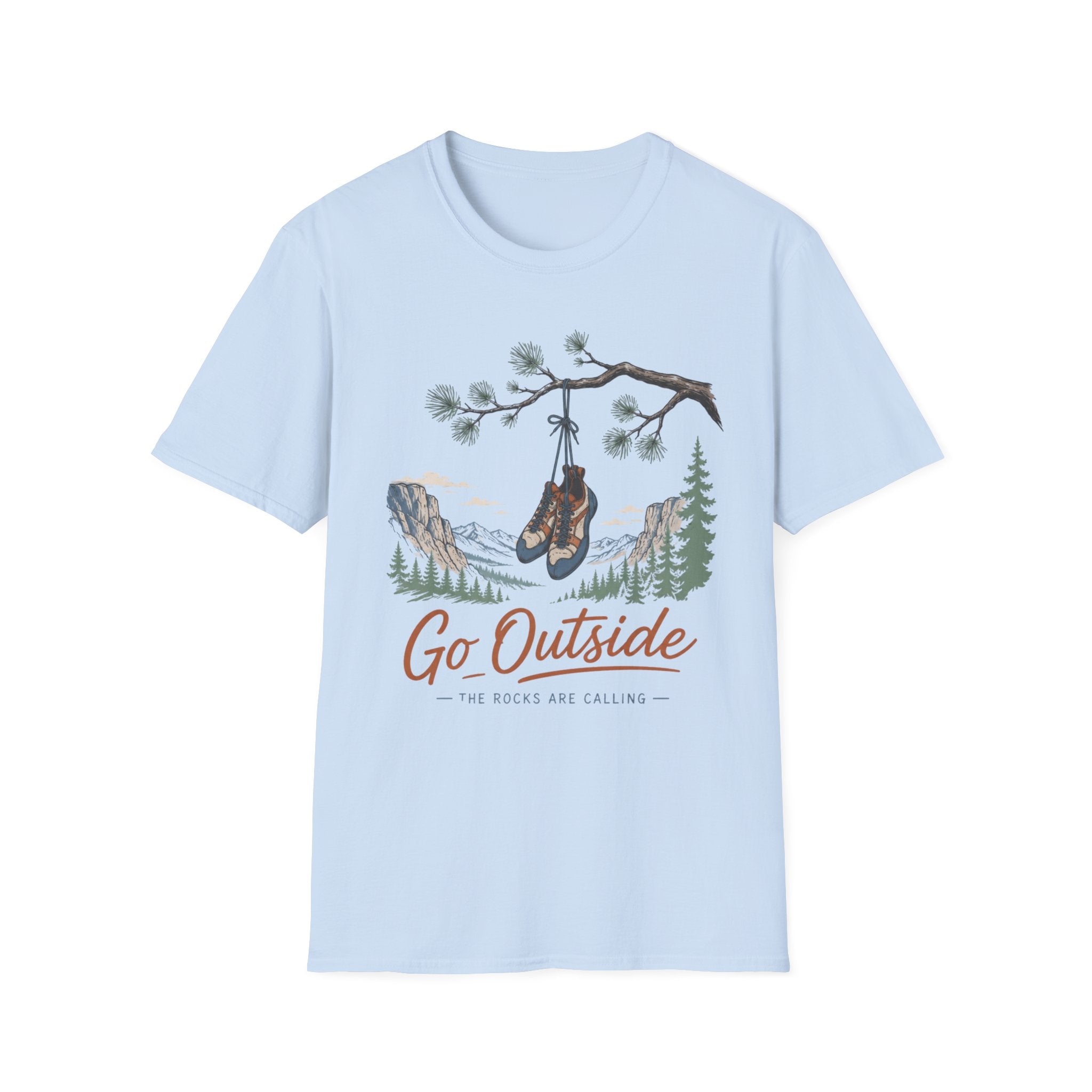 Go Outside The Rocks Are Calling Climbing T-Shirt
