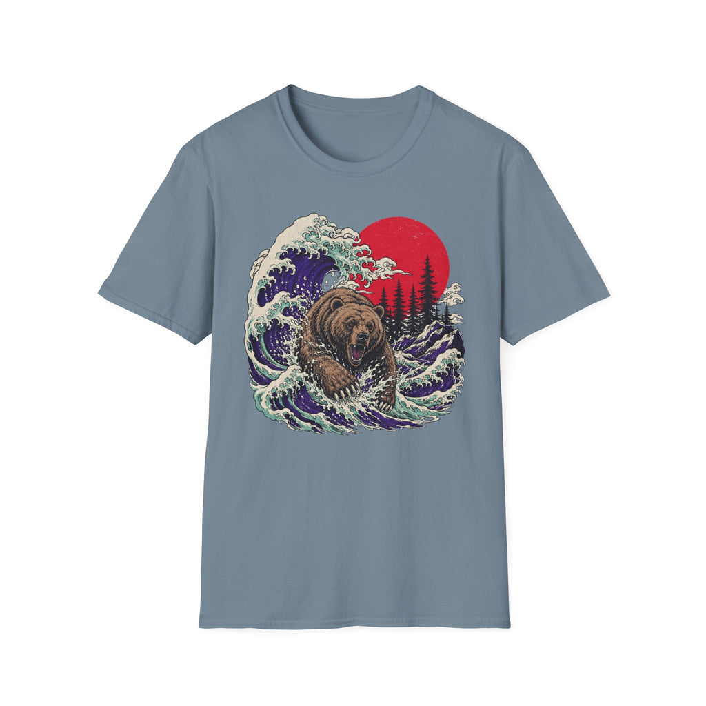 Grizzly Bear Leaping Outdoors T-Shirt