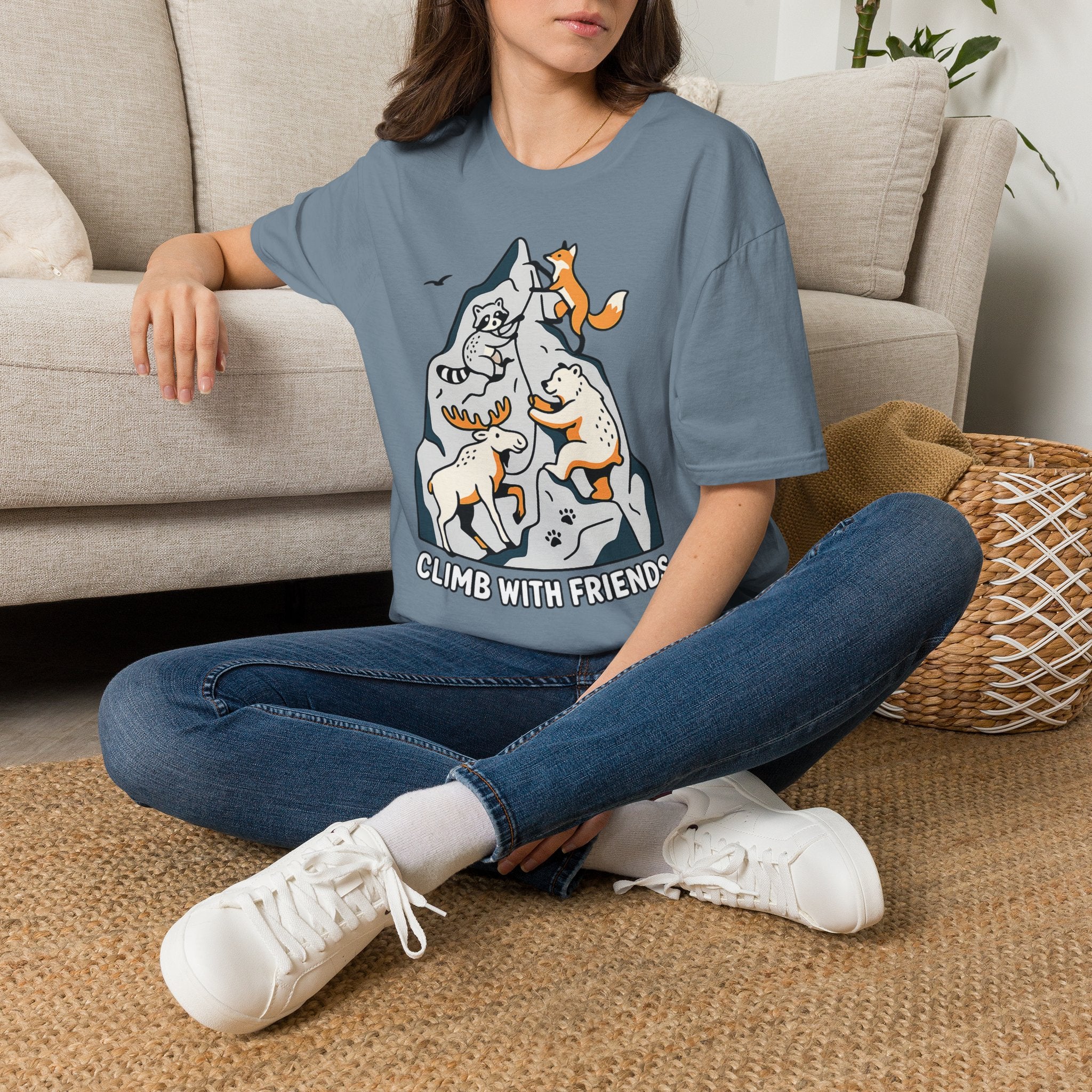 Climb With Friends Animal Climbing T-Shirt