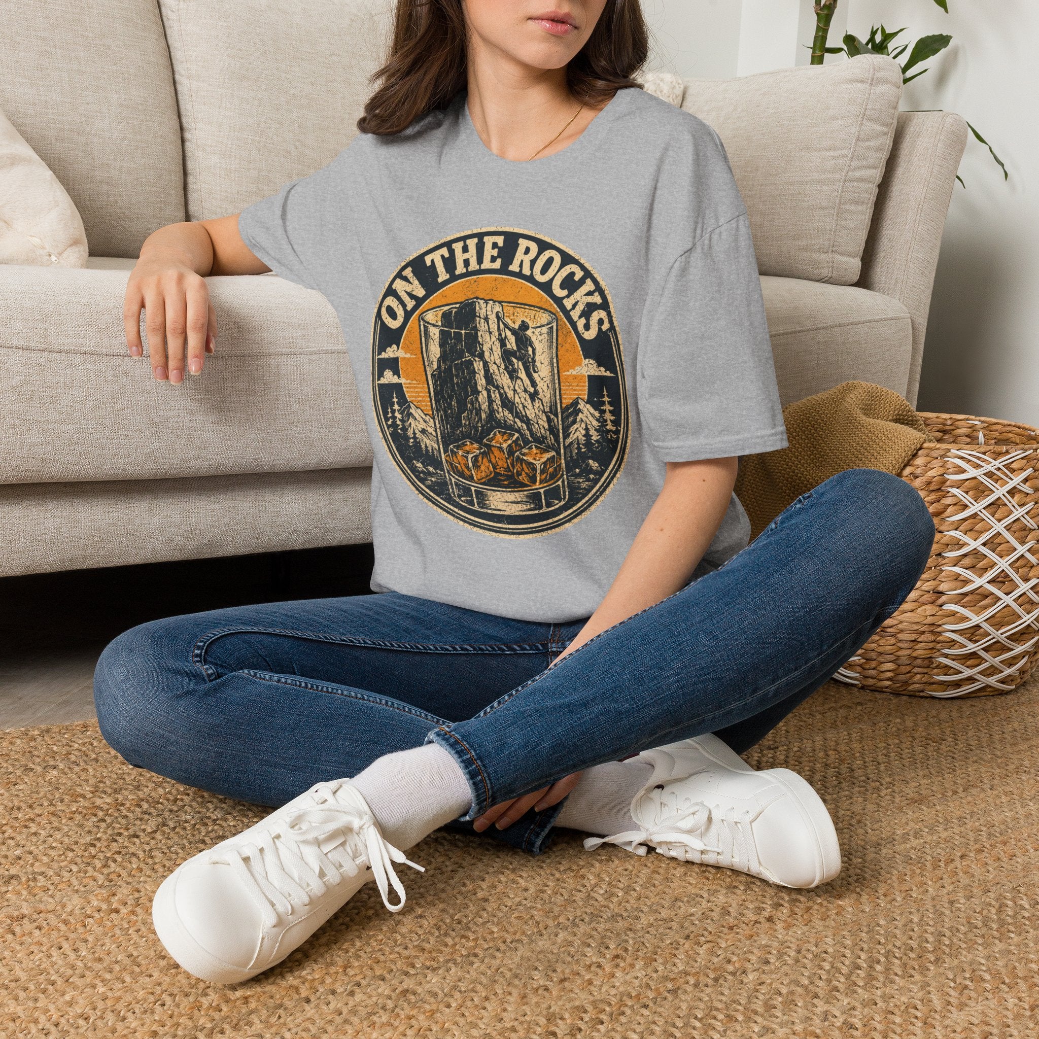 On The Rocks Badge Climbing T-Shirt