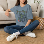 Cute Monkey Climbing T-Shirt