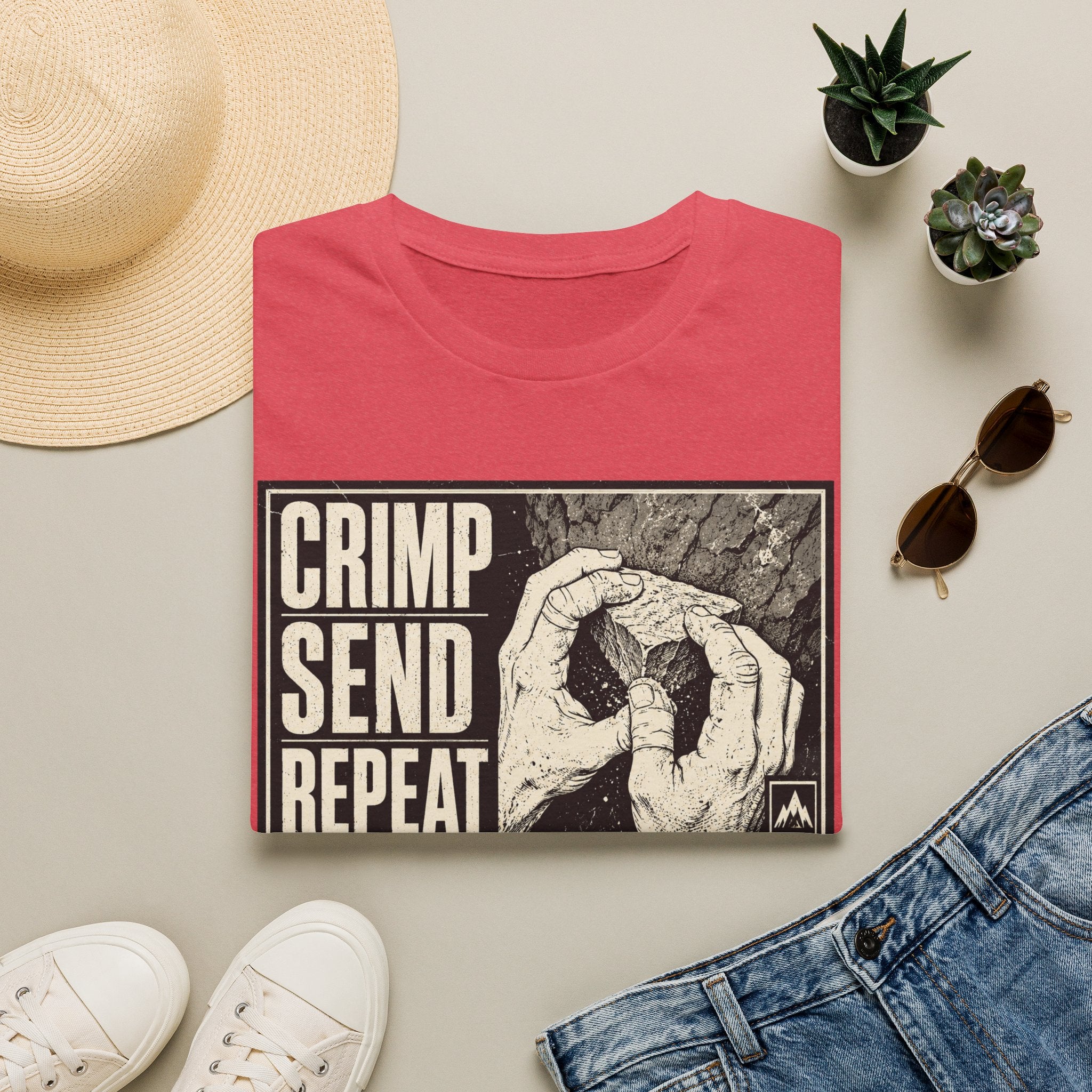 Crimp Send Repeat Climbing T-Shirt