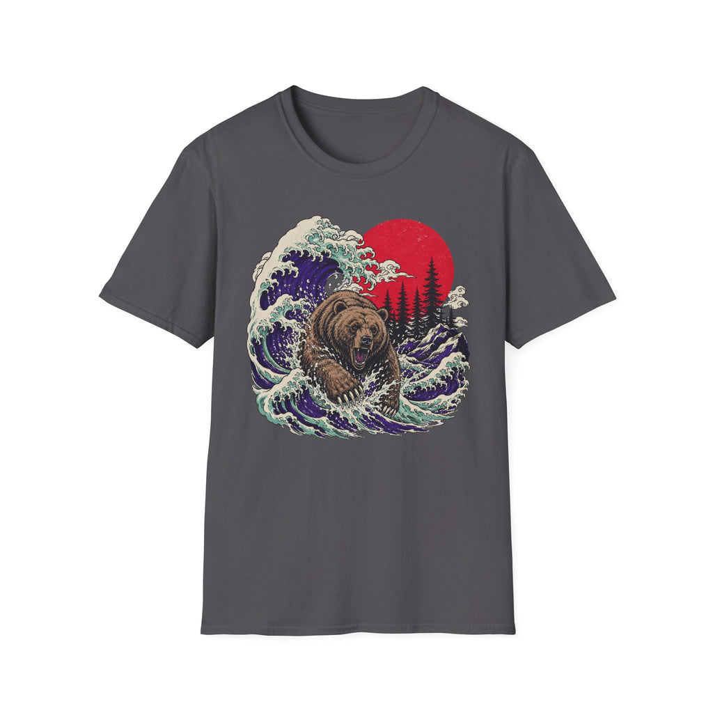 Grizzly Bear Leaping Outdoors T-Shirt