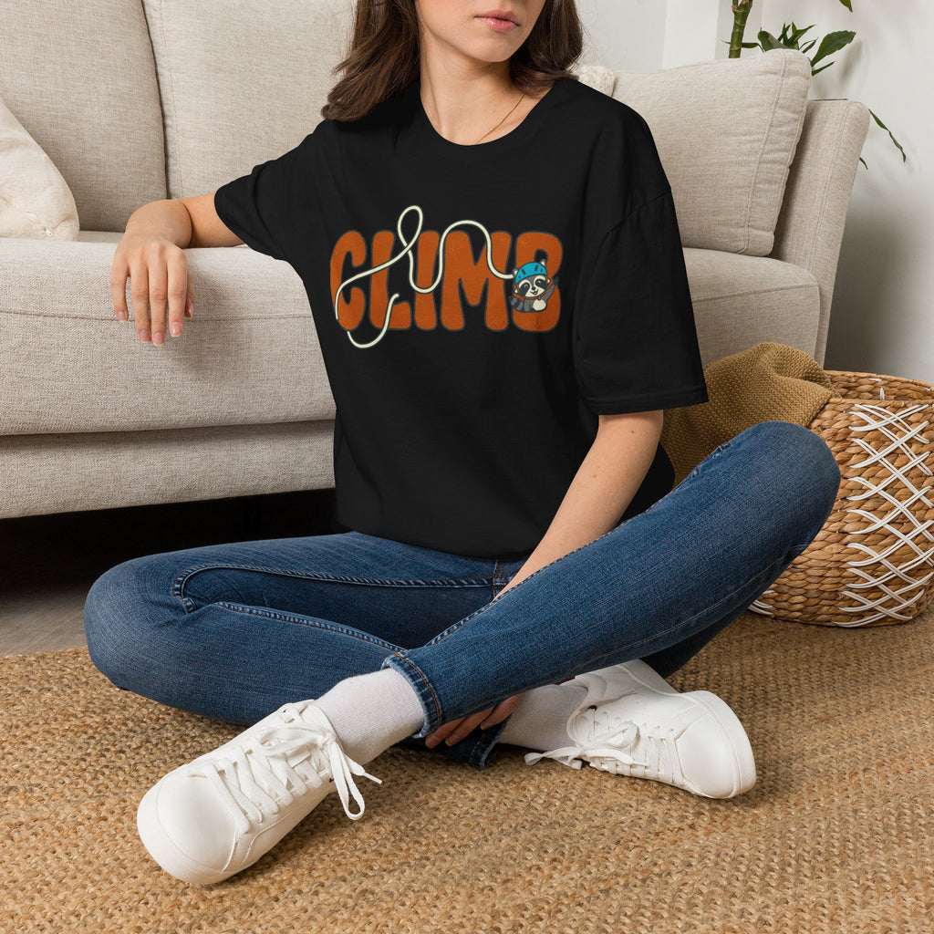 CLIMB Cute Raccoon T-Shirt