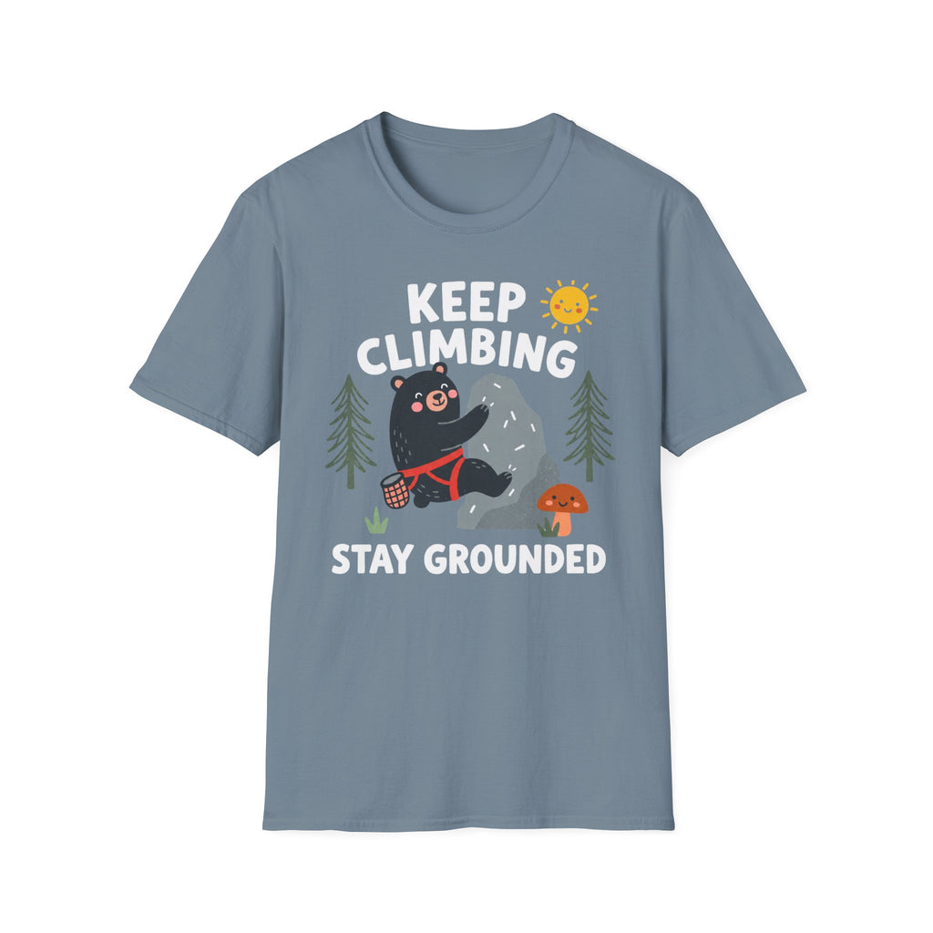 Keep Climbing Stay Grounded Bear T-Shirt