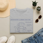 Chalk Bag Specs. Climbing T-Shirt