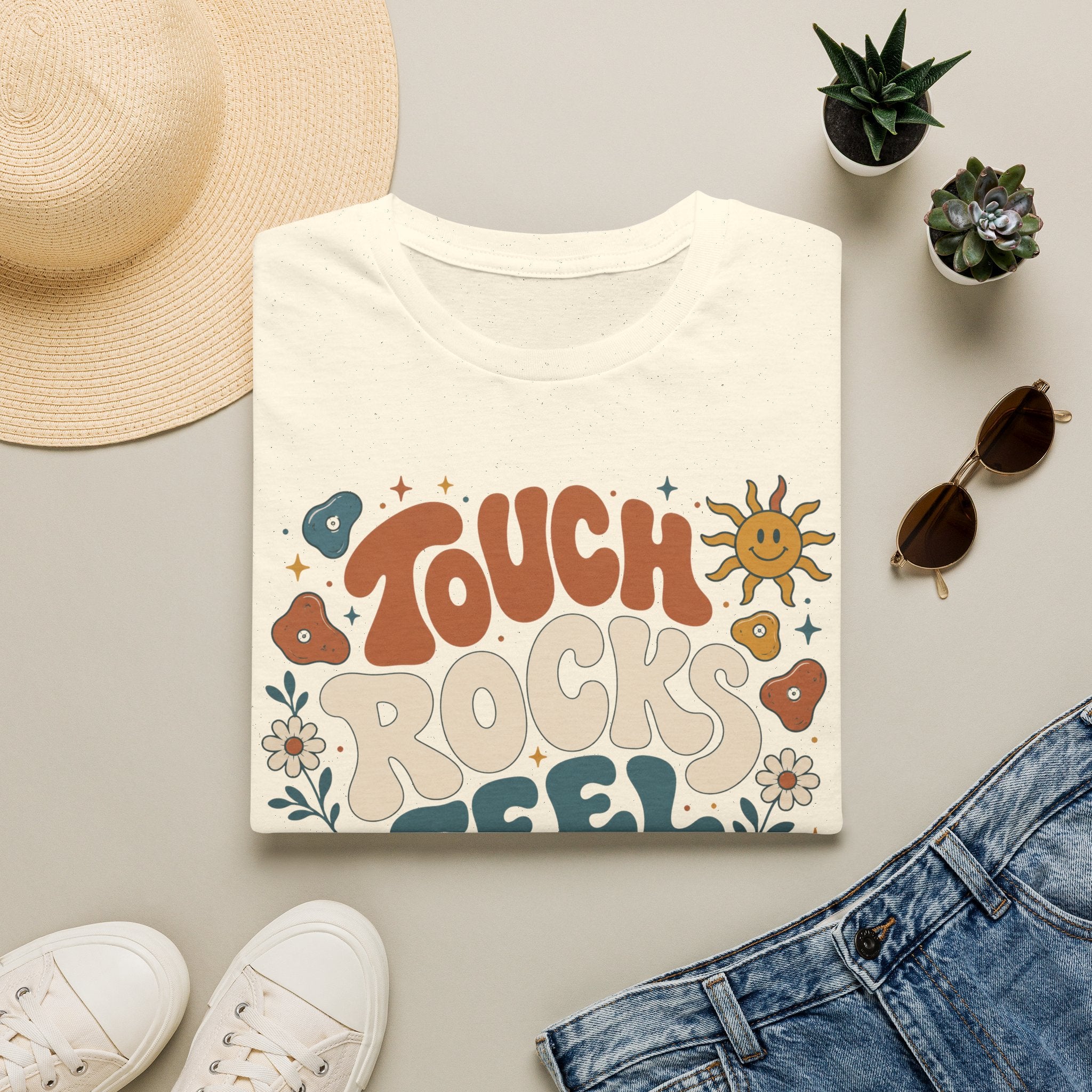 Touch Rocks Feel Better Climbing T-Shirt