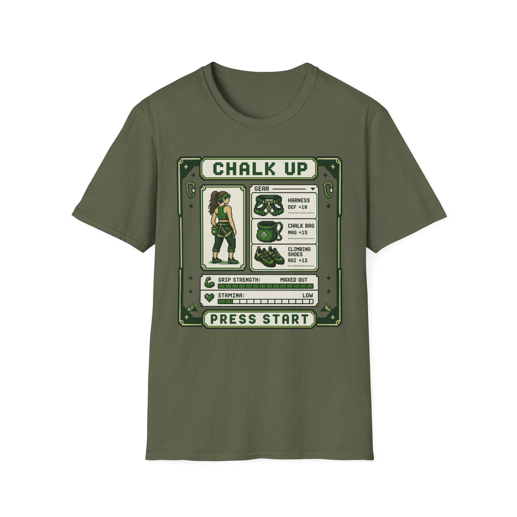 Chalk Up Press Start Long Hair Climber T-Shirt