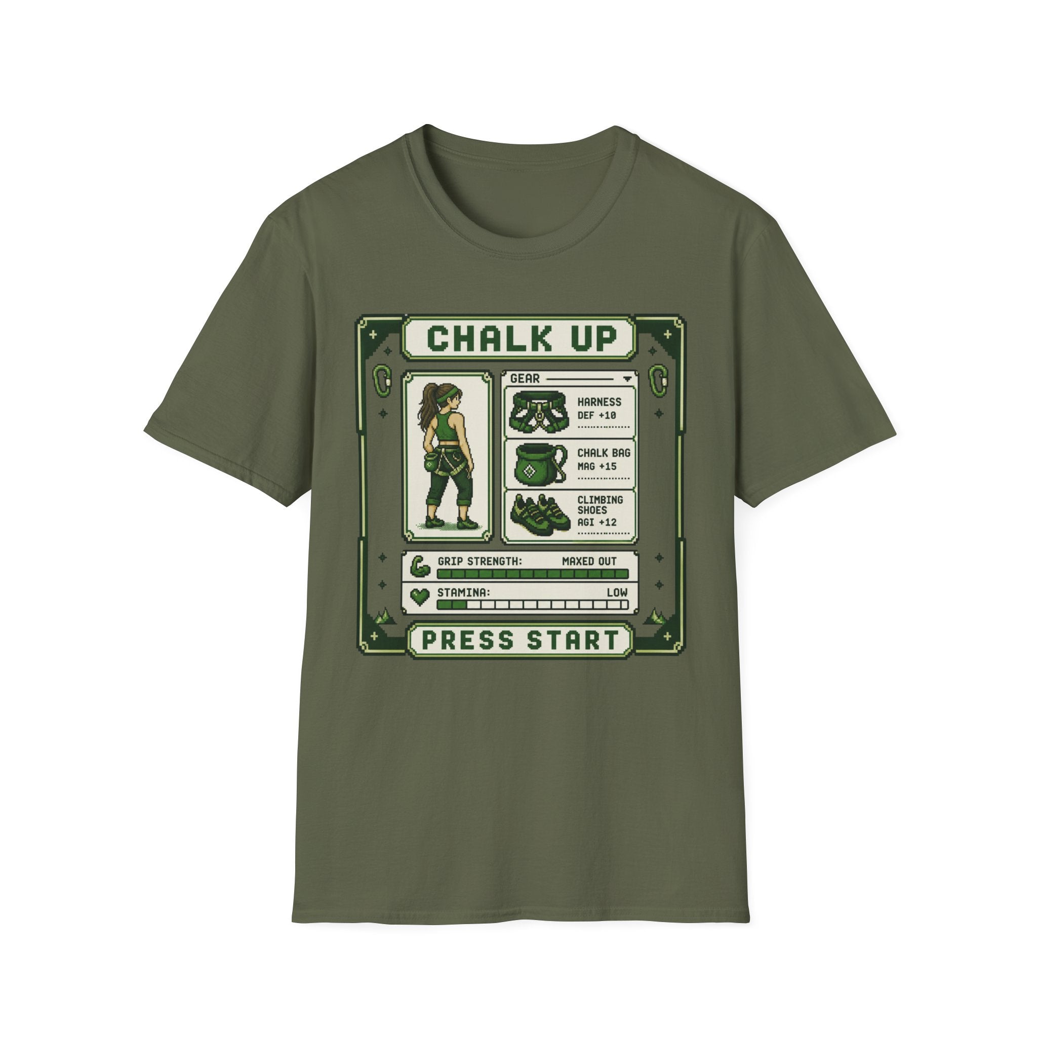 Chalk Up Press Start Long Hair Climber T-Shirt