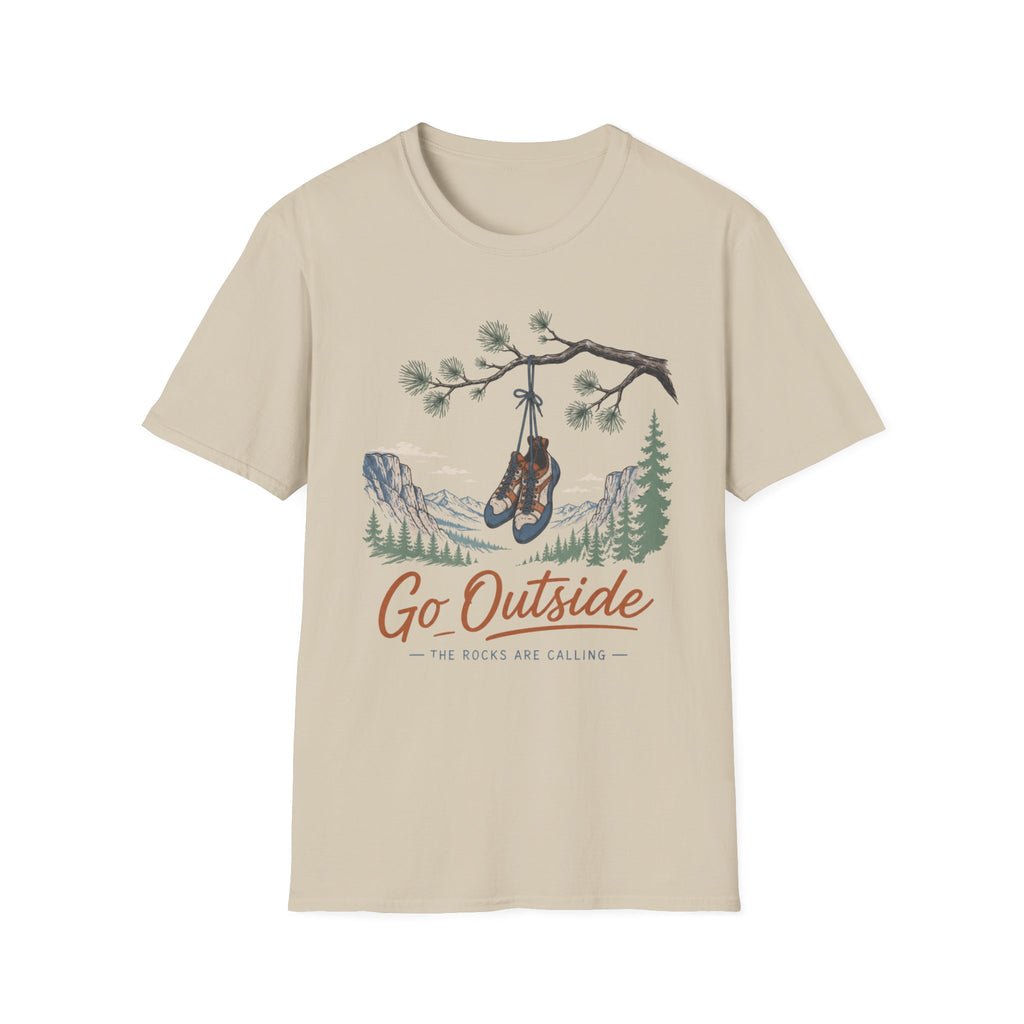 Go Outside The Rocks Are Calling Climbing T-Shirt